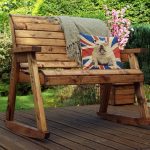 Charles Taylor Wooden Rocking Bench Wood (Brown)