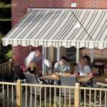 Greenhurst Ascot 2.5m Easy Fit Awning Green and Beige