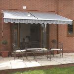 Greenhurst Berkeley 3m Easy Fit Awning Grey and White