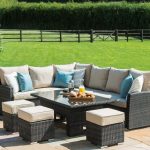 Maze Rattan Kingston Brown 8 Seat Corner Dining Set Brown