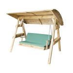 Zest 4 Leisure Miami 3 Seat Swing Wood (Brown)