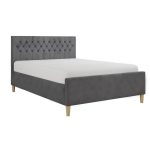 Chesterfield Storage Bed – Grey Grey