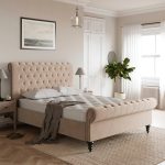 Classic Chesterfield Bed – Taupe Taupe (Cream)