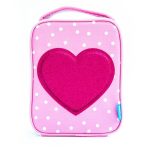 Smash Hearts Insulated Lunch Bag Pink