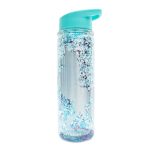 Glitter Unicorn 500ml Plastic Water Bottle Blue