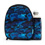 Smash Camo Insulated Lunch Bag and Water Bottle Blue