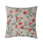 Trailing Poppies Cushion Red