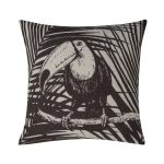 Mono Jungle Toucan Cushion Grey