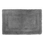 Full and Fluffy Silver Bath Mat Silver