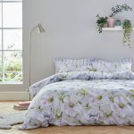 Bianca Cotton Arctic Poppy Grey 100% Cotton Duvet Cover and Pillowcase Set Grey
