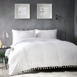 Appletree Pearl White 100% Cotton Duvet Cover and Pillowcase Set White
