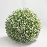 25cm Gypsophila White Pomander White