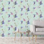 Dorma Emalia Duck Egg Wallpaper Duck Egg (Blue)