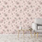 Heavenly Hummingbird Blush Wallpaper Blush