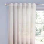 Larissa Natural Floral Slot Top Single Voile Panel Natural