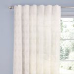 Rosita Cream Leaf Slot Top Single Voile Panel Cream
