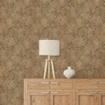 Textured Natural Leopard Wallpaper Natural