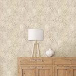 Textured Cream Leopard Wallpaper Cream