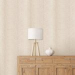 Textured Cream Snake Wallpaper Cream