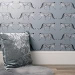 Glamorous Leopard Charcoal Wallpaper Charcoal