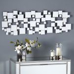 Hotel Silver Squares Mirror Clear