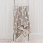 Thermosoft Polka Dot Grey Throw Grey