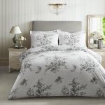 Twiggy Annabelle Grey Duvet Cover and Pillowcase Set Grey