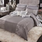 By Caprice Bryony Silver Sequin Duvet Cover Silver
