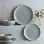 Denby Intro Soft Grey 12 Piece Dinner Set Grey
