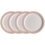 Set of Four Denby Elements Sorbet Pink Side Plates Pink