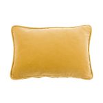 Clara Cotton Velvet Ochre Cushion Ochre