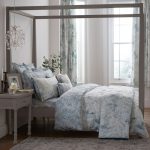 Dorma Estelle 100% Cotton Sateen Duvet Cover Blue