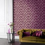 Glam Feather Plum Wallpaper Plum Purple