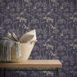 Meadow Floral Indigo Wallpaper Indigo (Blue)