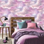 Galaxy Glitter Pink Wallpaper Pink