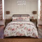 Dorma Francesca 100% Cotton Sateen Duvet Cover Mink