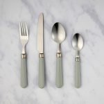 16 Piece Grey Cutlery Set Grey