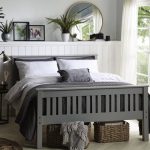 Shaker Style Wooden Bed – Grey Grey