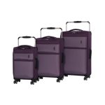 IT Luggage World’s Lightest Purple 22 Inch Cabin Case Purple