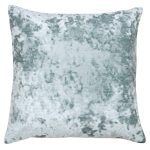 Paoletti Neptune Teal Crushed Velvet Cushion Teal (Blue)