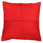 Paoletti Infinity Red Textured Cushion Red