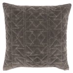 Paoletti Aztec Grey Velvet Cushion Grey