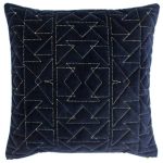 Paoletti Aztec Navy Velvet Cushion Navy