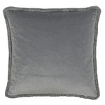 Paoletti Freya Silver Velvet Cushion Silver