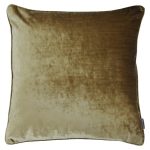 Paoletti Luxe Velvet Gold Cushion Gold