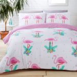 Rapport Home Flamingos Duvet Cover and Pillowcase Set MultiColoured