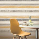 Painted Stripe Ochre Wallpaper Ochre