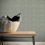 Tweed Green Wallpaper Green