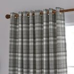 Helena Springfield Harriet Charcoal Eyelet Curtains Charcoal