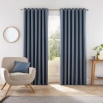 Helena Springfield Eden Navy Eyelet Curtains Navy